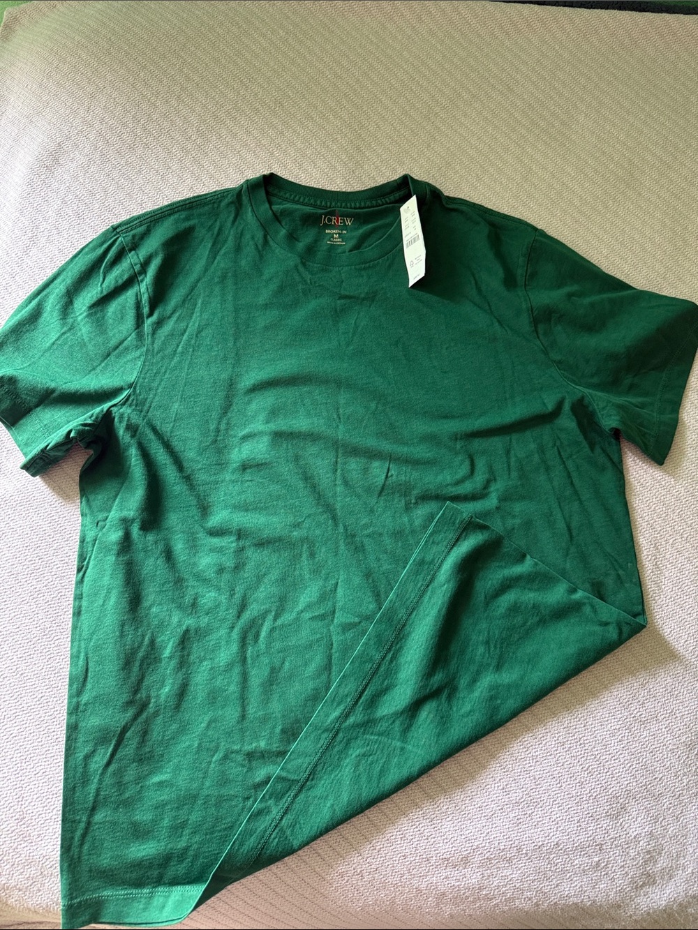 J. Crew Men's Short-Sleeve Crewneck Tee in Kelly Green